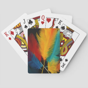 Southwest Feather Abstract Playing Cards
