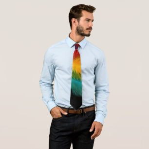 Southwest Feather Abstract Tie