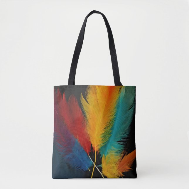 Southwest Feather Abstract  Tote Bag (Front)