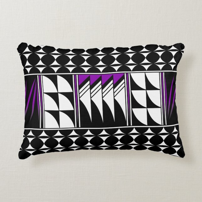 Southwest Feather Blessing in Purple Decorative Cushion (Front)