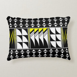 Southwest Feather Blessing in Yellow Decorative Cushion