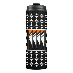 Southwest Feather Blessings in Orange Thermal Tumbler