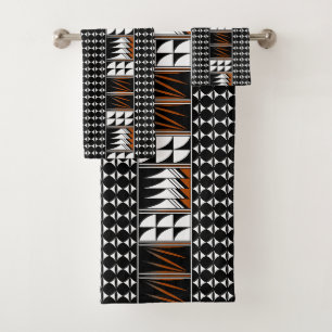 Southwest Feather Blessings in Rust Bath Towel Set