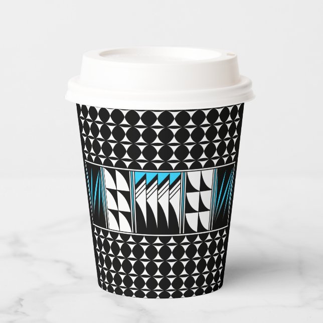Southwest Feather Blessings in Turquoise Paper Cups (Front)