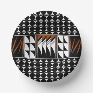 Southwest Feather Blessings Paper Plate