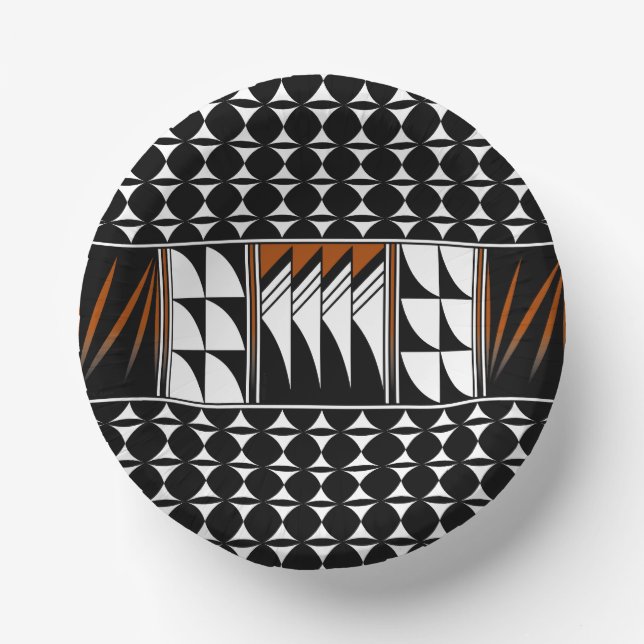 Southwest Feather Blessings Paper Plate (Front)