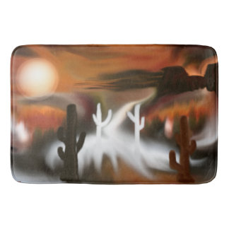Southwest Fire and Ice Abstract Art Bath Mat