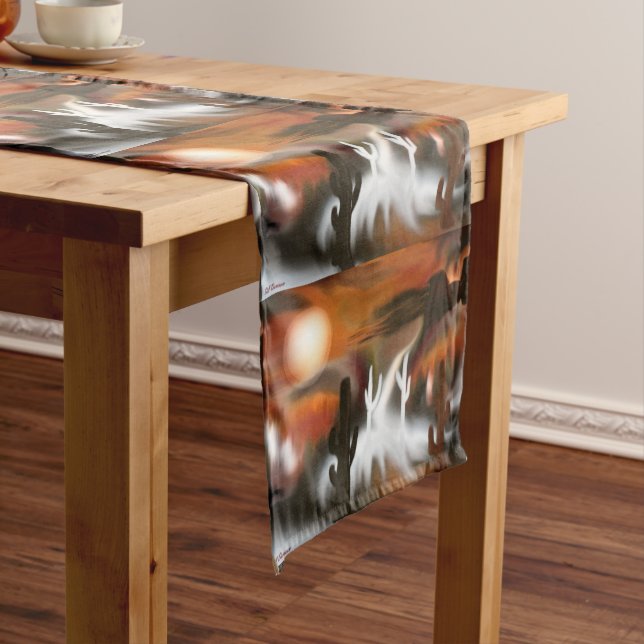 Southwest Fire and Ice Short Table Runner (In Situ)