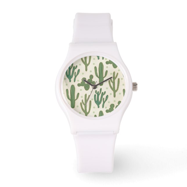 Southwest Geo Step | Desert Cactus Pattern Watch (Front)