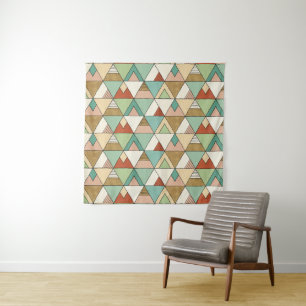 Southwest Geo Step   Hand Drawn Tribal Pattern Tapestry