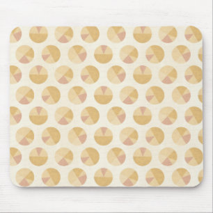 Southwest Geo Step   Orange Circle Pattern Mouse Pad