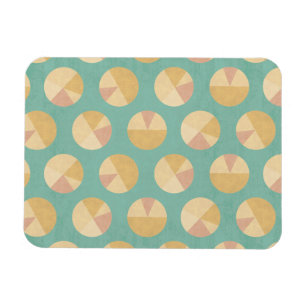 Southwest Geo Step Orange & Green Circle Pattern Magnet