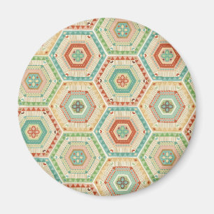 Southwest Geo Step Southwest Hexagon Pattern Magnet