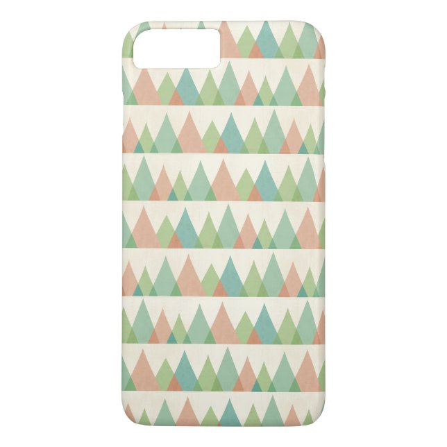 Southwest Geo Step | Teal & Coral Triangles Case-Mate iPhone Case (Back)