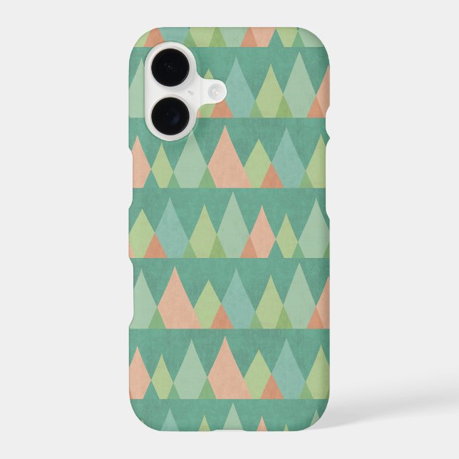 Southwest Geo Step | Teal Triangle Pattern (Back)