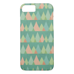 Southwest Geo Step   Teal Triangle Pattern Case-Mate iPhone Case