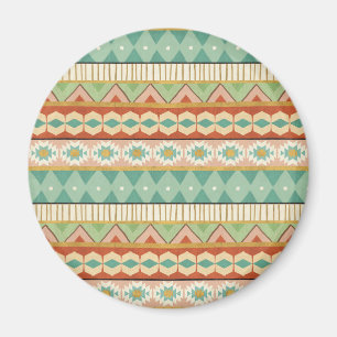Southwest Geo Step Watercolor Tribal Pattern Magnet