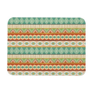 Southwest Geo Step Watercolor Tribal Pattern Magnet