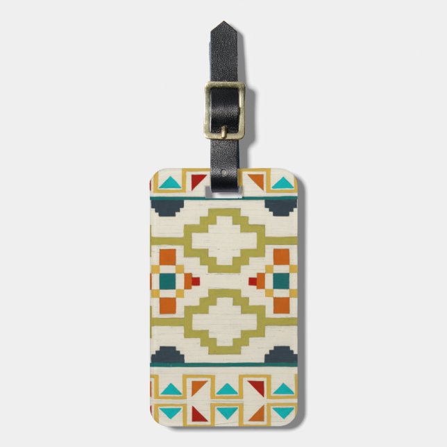 Southwest Geometry I Luggage Tag (Front Vertical)