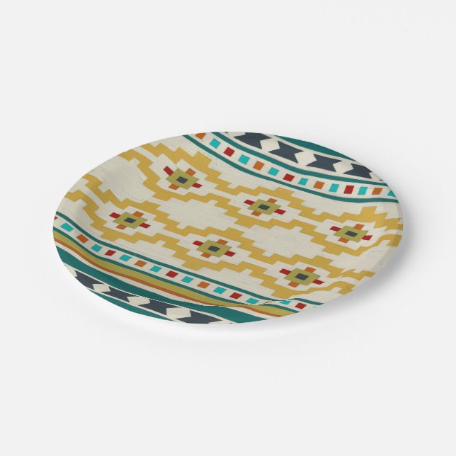 Southwest Geometry III Paper Plate (Angled)