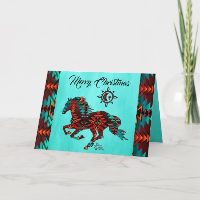 Southwest Horse Holiday Card (Front)