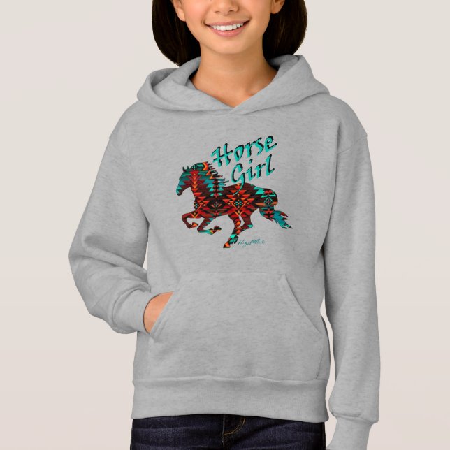 Southwest Horse, Horse Girl Hoodie (Front)