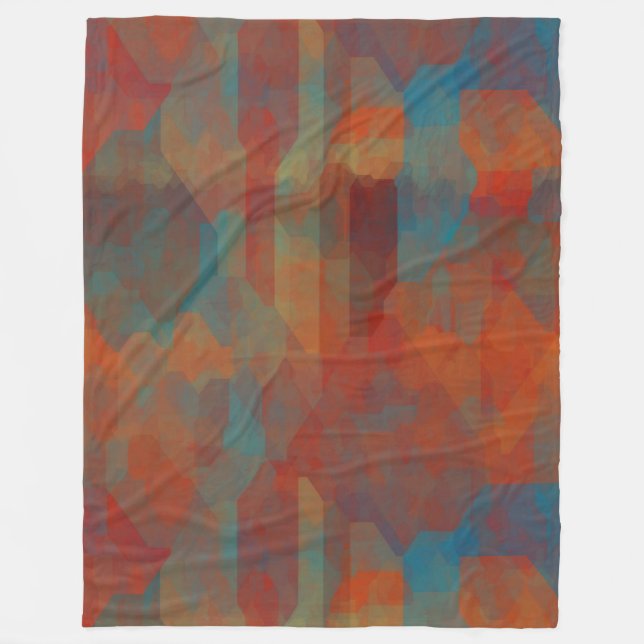 Southwest Illusion Fleece Blanket (Front)