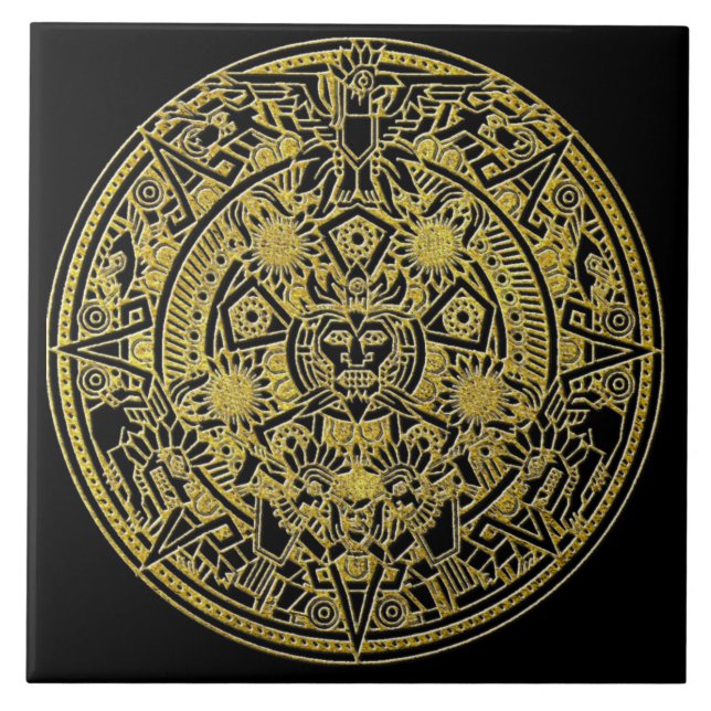 Southwest Indian Mexican Style Pattern Tile (Front)