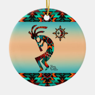 Southwest Kokopelli Ceramic Ornament