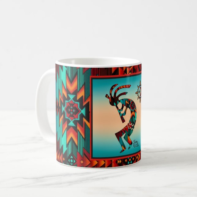 Southwest Kokopelli Coffee Mug (Front Left)