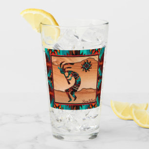 Southwest Kokopelli Glass Cup