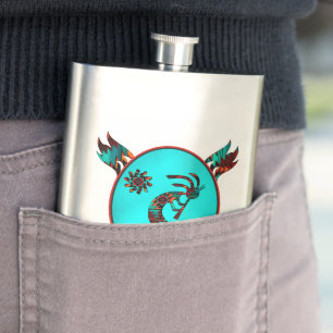Southwest Kokopelli Hip Flask