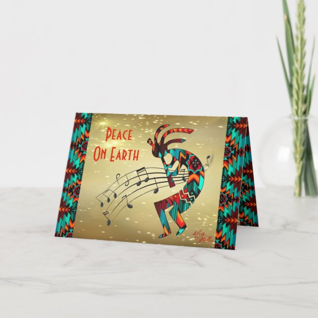 Southwest Kokopelli Holiday Card (Front)