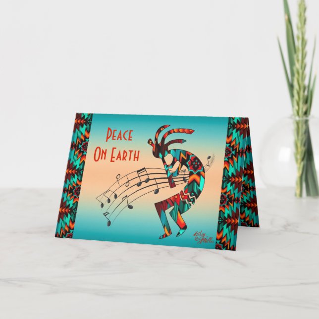 Southwest Kokopelli Holiday Card (Front)