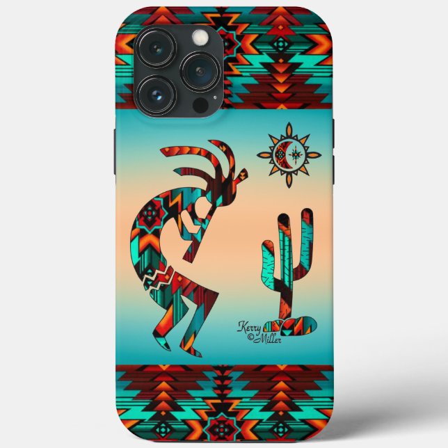 Southwest Kokopelli iPhone case (Back)