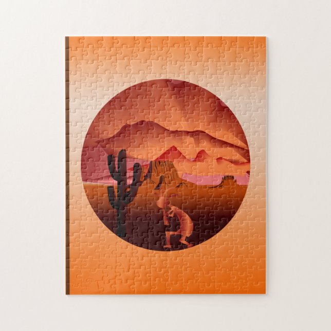 Southwest Kokopelli Jigsaw Puzzle (Vertical)