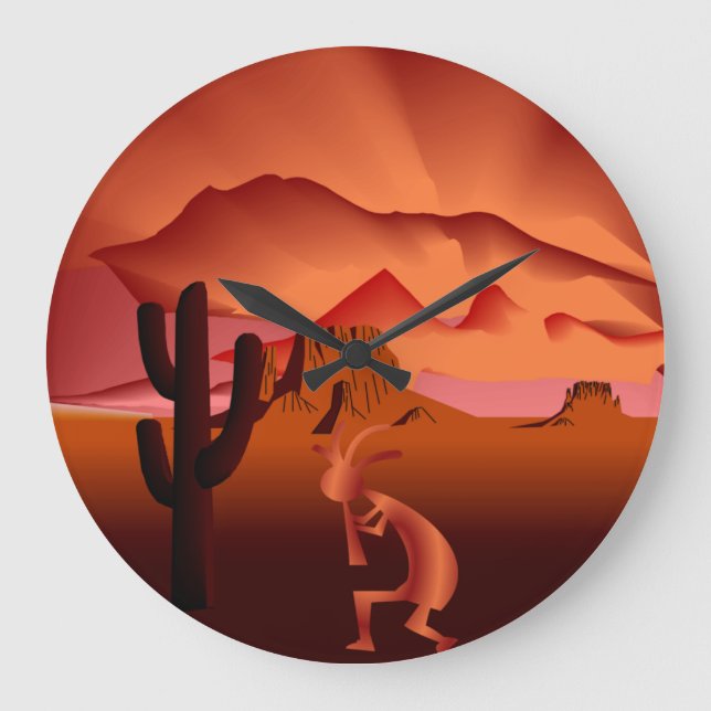 Southwest Kokopelli Large Clock (Front)