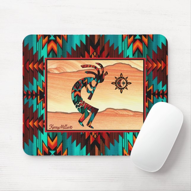 Southwest Kokopelli Mouse Pad (With Mouse)