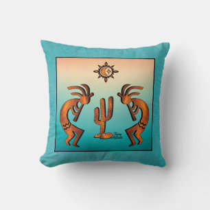 Southwest Kokopelli Throw Pillow