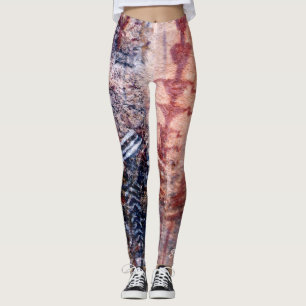 Southwest Leggings, Ancient Writing with Name Leggings