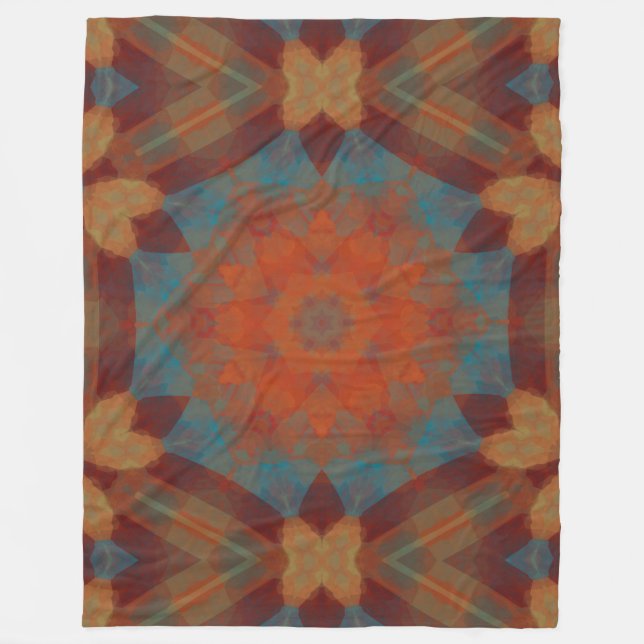 Southwest Mandala 3  Fleece Blanket (Front)