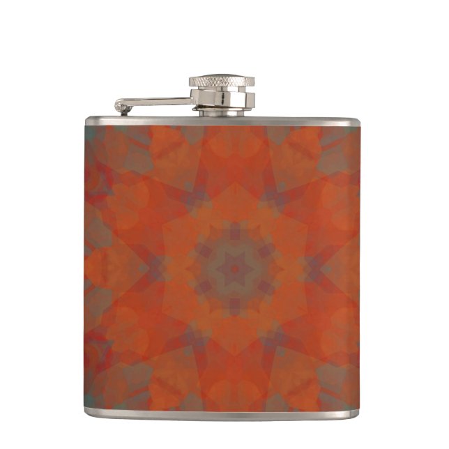 Southwest Mandala 3  Hip Flask (Front)