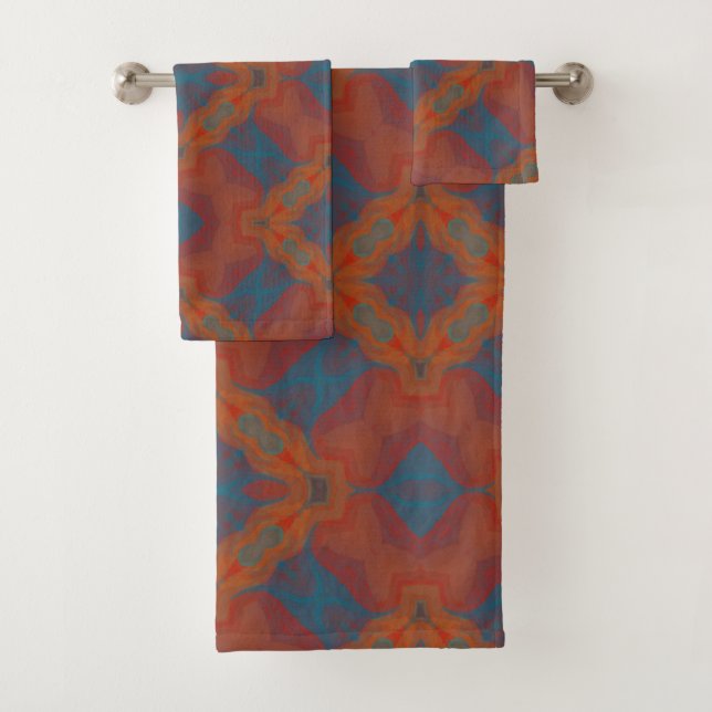 Southwest Mandala Bath Towel Set (Insitu)