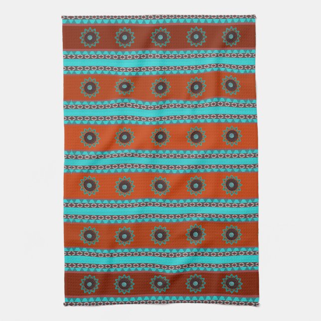 Southwest Motif Kitchen Towel (Vertical)