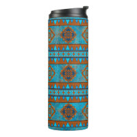 Southwest Mountain Peaks Turquoise Pattern