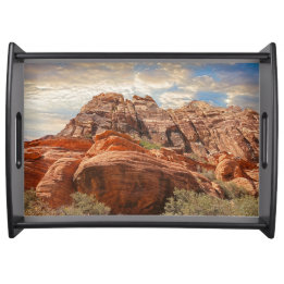 Southwest Mountain Scene Serving Tray
