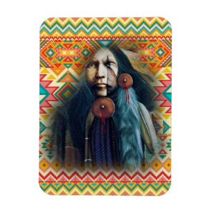Southwest Native American Brave Magnet