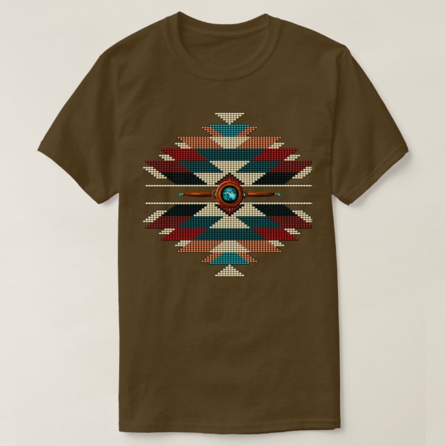 Southwest Native American Sunburst 2  T-Shirt (Design Front)