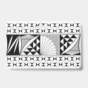 Southwest Native Sunrise in Grey ID Badge