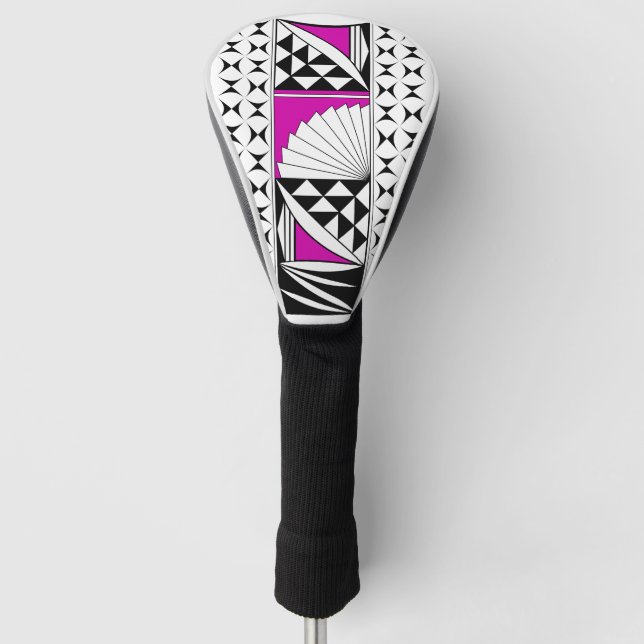 Southwest Native Sunrise in Pink Golf Head Cover (Front)